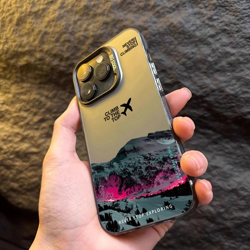 Mountain Peak iPhone Case – Shockproof Adventure Design for iPhone 11–17 Series