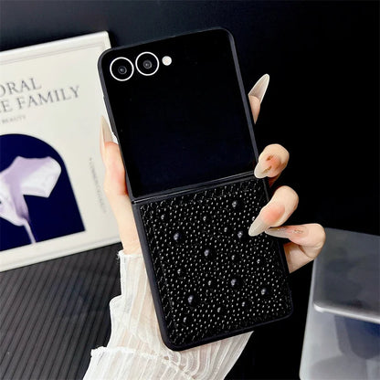 Samsung Galaxy Z Flip Case 3D Pearl Glitter – Luxury Bling Cover