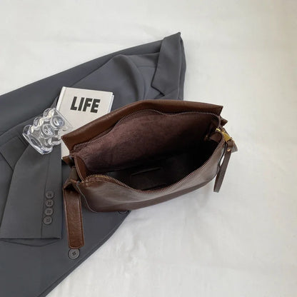Retro PU Leather Crossbody Shoulder Bag for Women