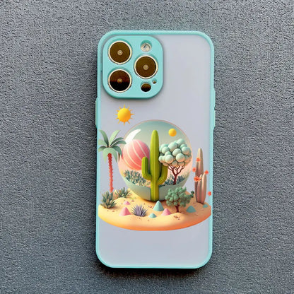 Mountain Landscape Scenery iPhone Case – Colorful Nature Print