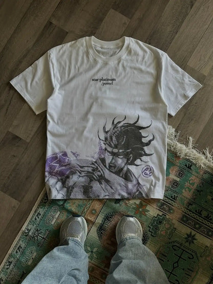 JoJo's Bizarre Adventure Graphic T-Shirt – Anime Cotton Tee for Men