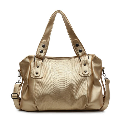 Large Capacity Alligator Texture Women's Shoulder Bag