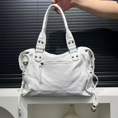 Ladies' Fashion Y2K Street Hot Girl Motorcycle Tote Bag