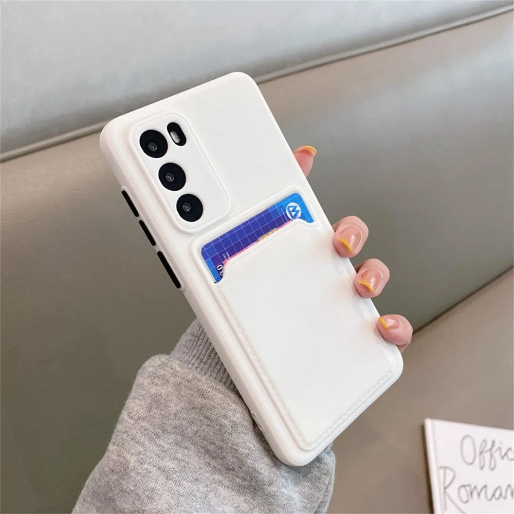 Samsung Galaxy Card Slot Wallet Case | TPU Silicone S21–S25 & A Series