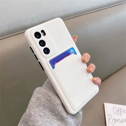 Samsung Galaxy Card Slot Wallet Case | TPU Silicone S21–S25 & A Series