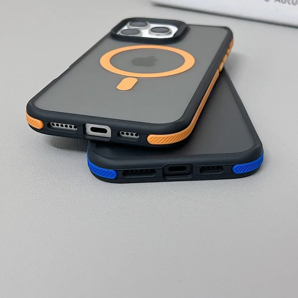 MagSafe Matte Translucent Shockproof iPhone Case – iPhone 11 to 16 Series