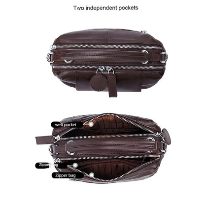 Retro Women's Genuine Cowhide Leather Shoulder Bag