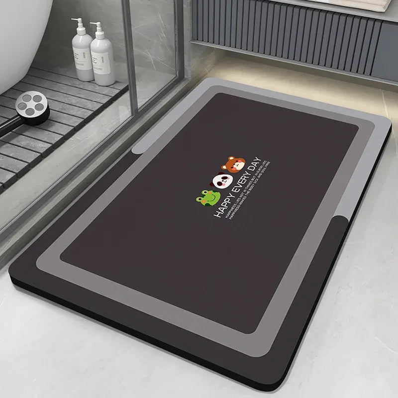 Diatomaceous Earth Bath Mat – Quick-Dry Non-Slip Bathroom Rug