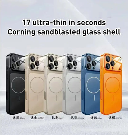 MagSafe Glass Matte iPhone Case – Corning Sandblasted, Wireless Charging