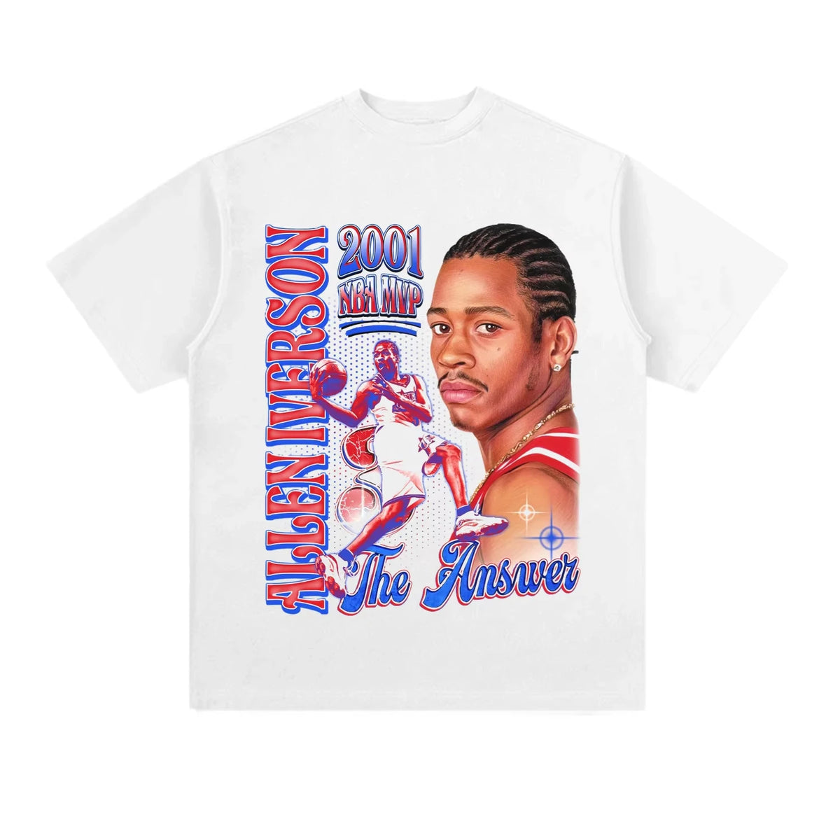 Allen Iverson Graphic T-Shirt – NBA Legend Basketball Fan Tee