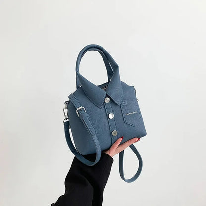 PU Square Compact Shoulder and Crossbody Bags