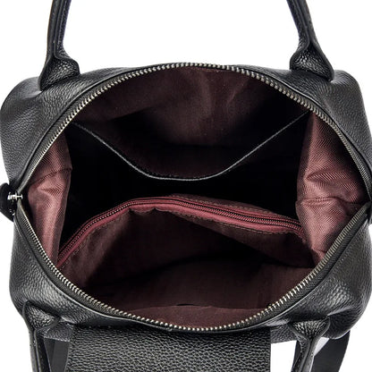 Genuine Leather Women Backpack – Luxury Casual Daypack