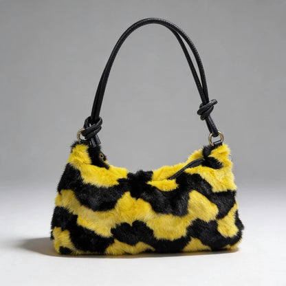 Mink Fur Shoulder Bag – Luxury Women's Crossbody Handbag