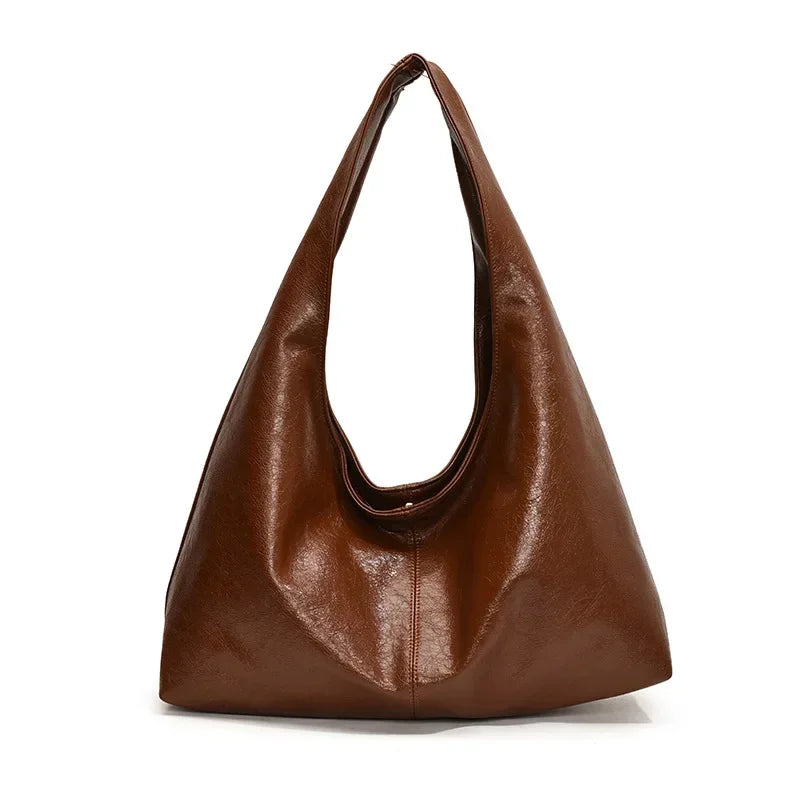 Large Capacity PU Leather Hobo Underarm Bags