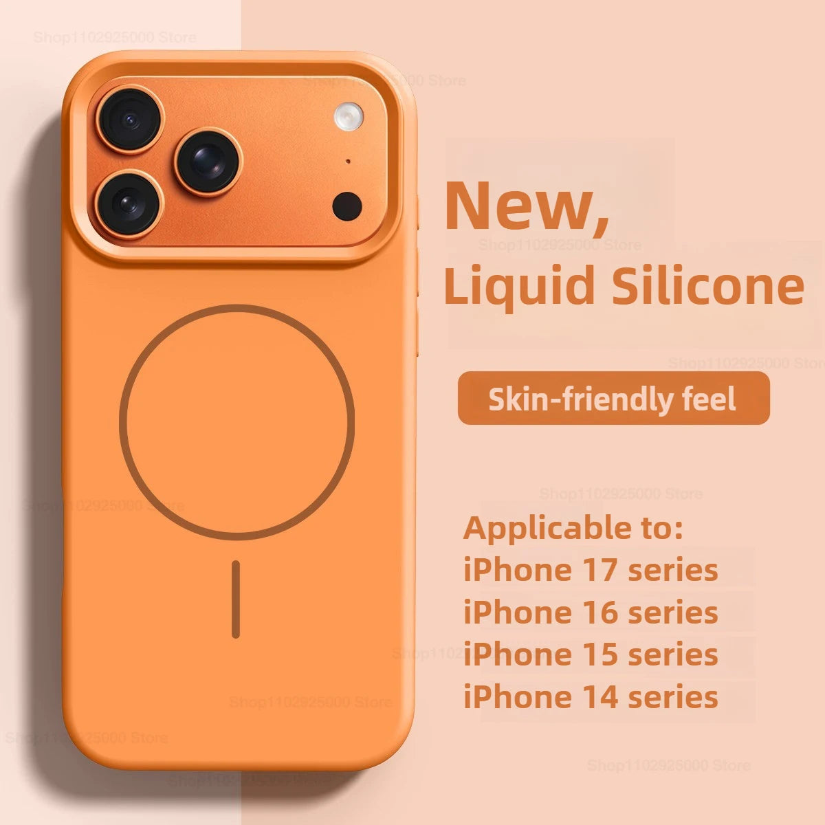 MagSafe Liquid Silicone iPhone Case for iPhone 12–17 Series