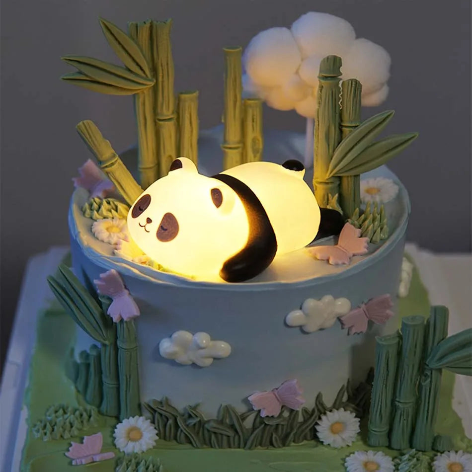 Cute Panda LED Night Light Kids Bedside Lamp