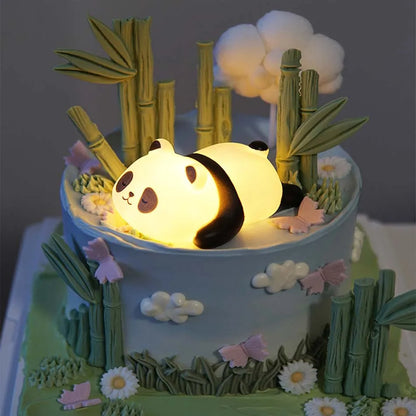 Cute Panda LED Night Light Kids Bedside Lamp