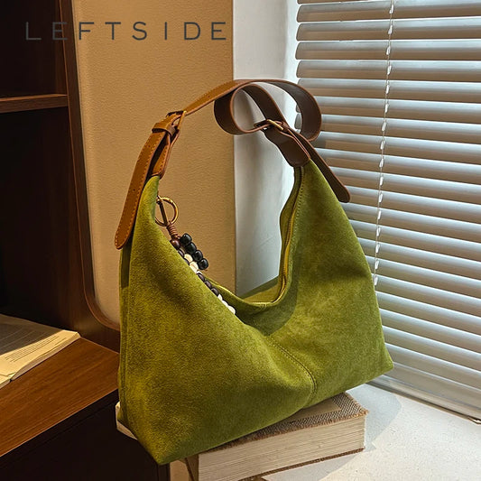Winter Small Suede Trend Brand Solid Color Shoulder Bags