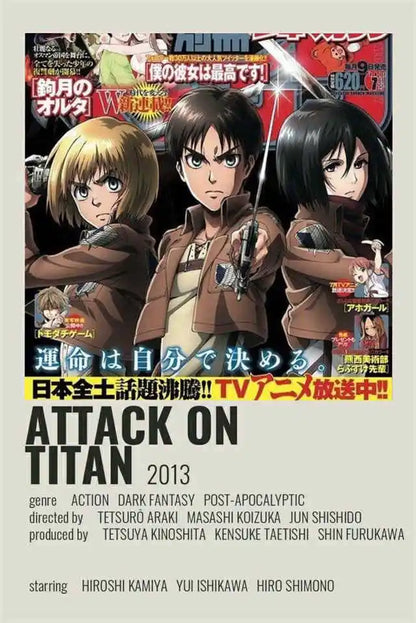 Attack on Titan Final Season Poster – Anime Canvas Wall Art