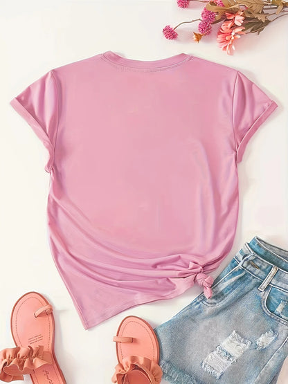 Paris France Graphic T-Shirt – Women's Casual Short Sleeve Round Neck Tee