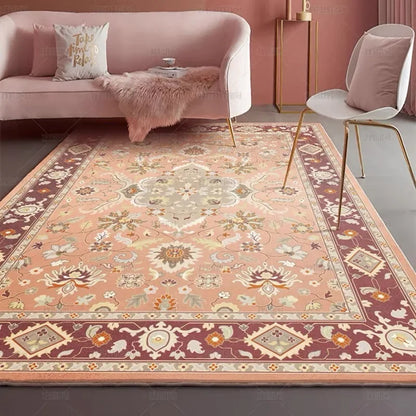 Bohemian Vintage Area Rug – Persian Floral Pattern for Living Room & Bedroom