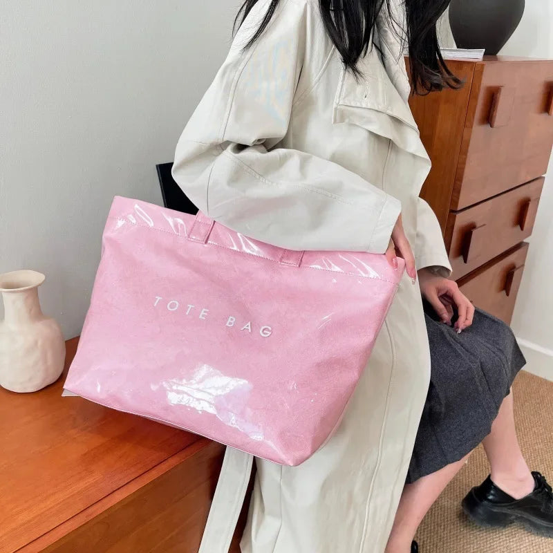 Popular Letter Prints Women's Tote Bags