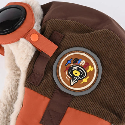 Men Winter Bomber Hat Goggles Outdoor Windproof Warm Earflap Russian Waterproof Ski - Waterproof
