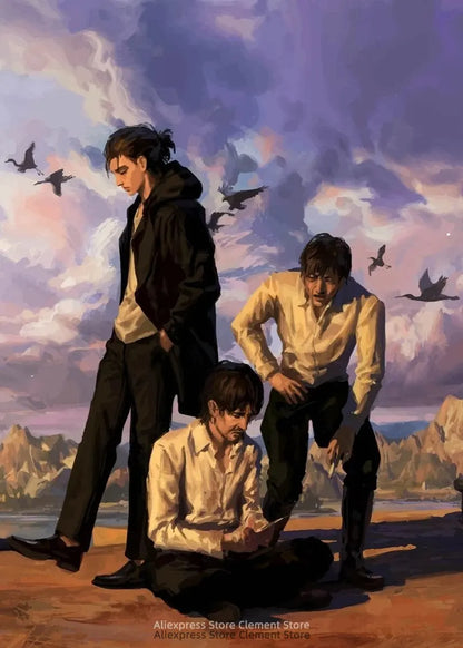 Attack on Titan Anime Wall Art Poster – Levi Ackerman & Eren Yeager Canvas Print
