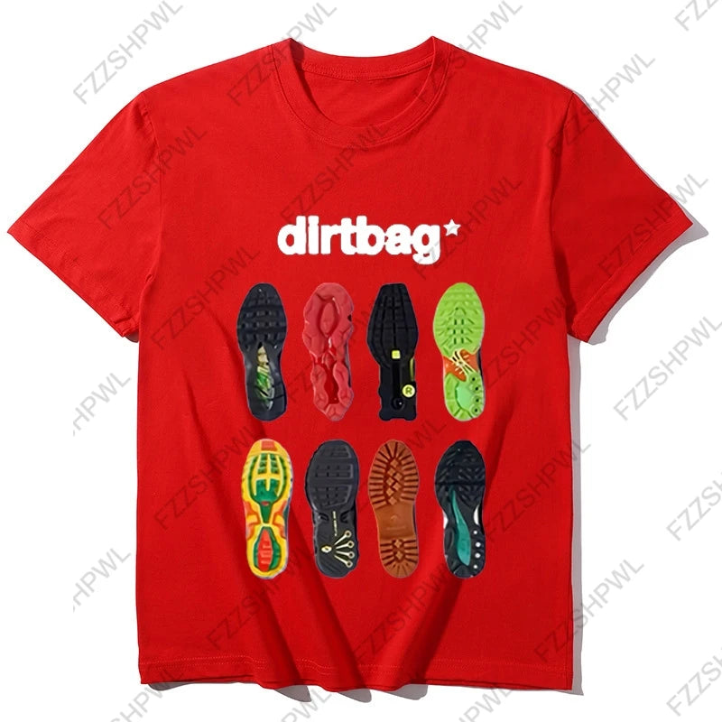 Dirtbag Sneaker Sole Graphic T-Shirt – Men's Y2K Streetwear Cotton Tee