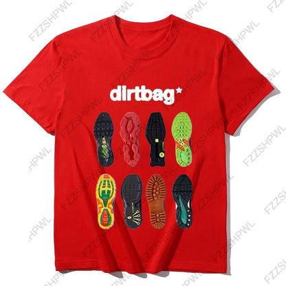 Dirtbag Sneaker Sole Graphic T-Shirt – Men's Y2K Streetwear Cotton Tee