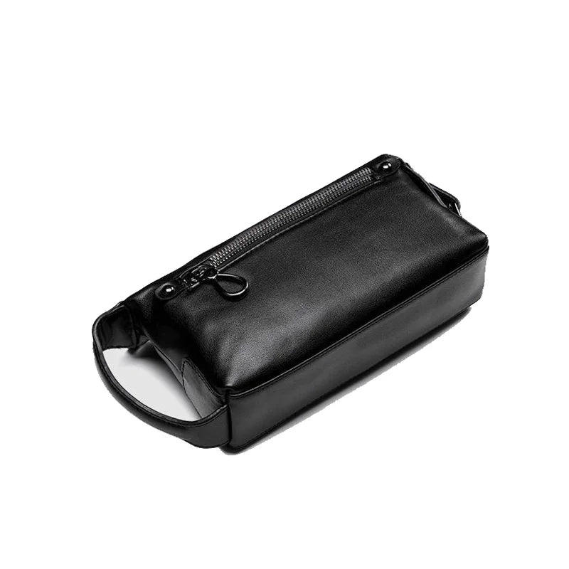 Men's Genuine Leather Clutch Bag – Crocodile Pattern