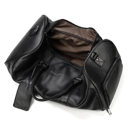 Genuine Leather Duffle Bag for Men – Travel & Weekender