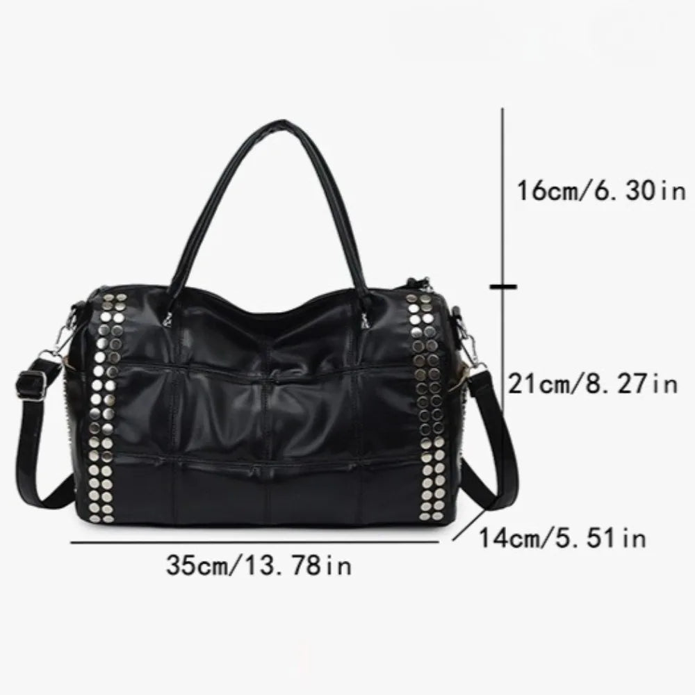 New Fashion Retro Style Metal Rivet Tote Bag
