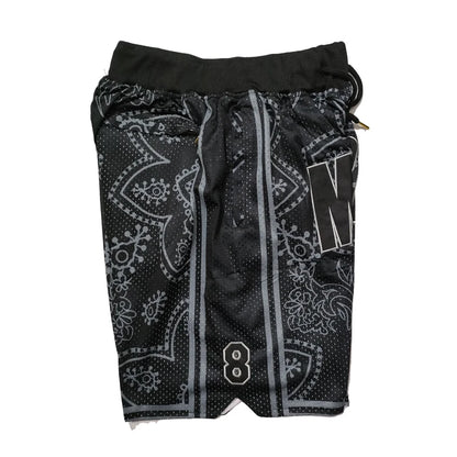 Mamba Basketball Shorts – Floral Embroidery with Pockets