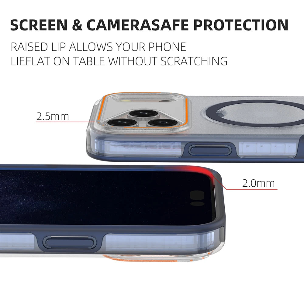 MagSafe Magnetic Ring Stand Matte Phone Case – iPhone 11 to 17 Series