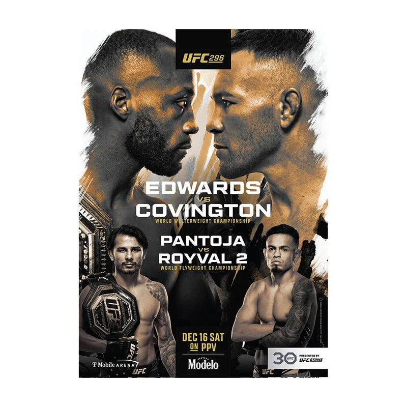 UFC MMA Fight Poster Print – Boxing & MMA Canvas Wall Art for Gym