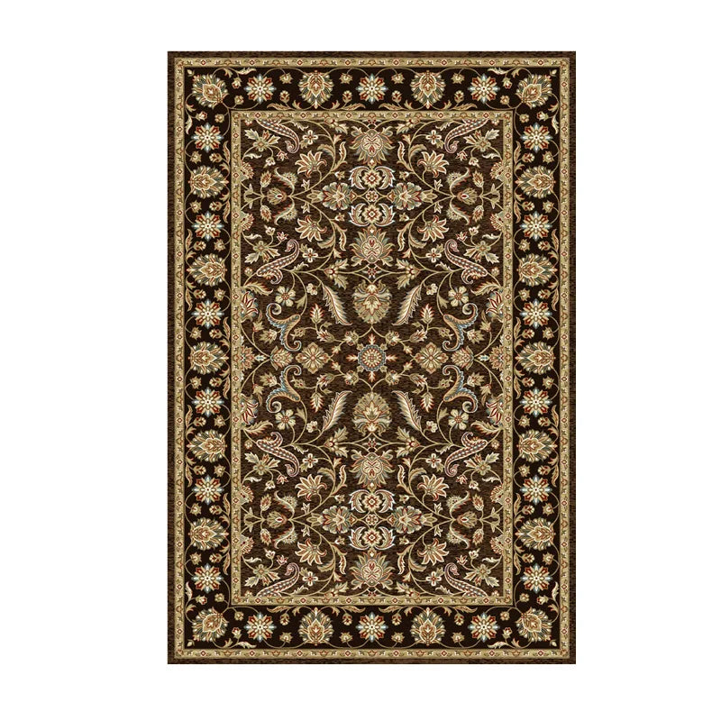 Persian Retro Area Rug – Washable Foldable Cashmere-Feel Carpet