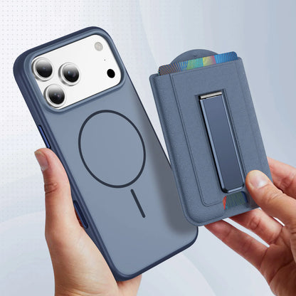 MagSafe Magnetic Leather Wallet Case – Card Holder Stand for iPhone 17 / Air / Pro Max