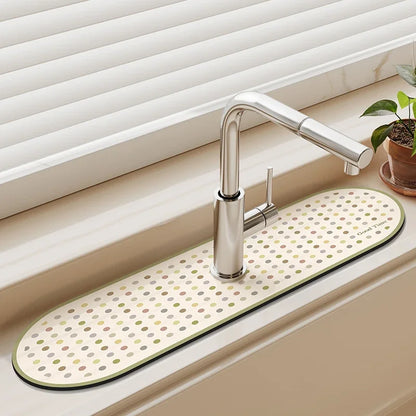 Diatomaceous Earth Sink Drain Mat – Absorbent Kitchen Faucet Mat