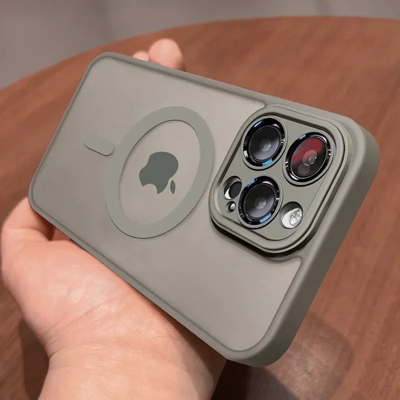 iPhone Case Matte Translucent Armor Shockproof MagSafe Compatible