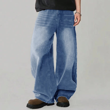 Baggy Wide Leg Men's Jeans – Street Style Loose Fit Denim Pants