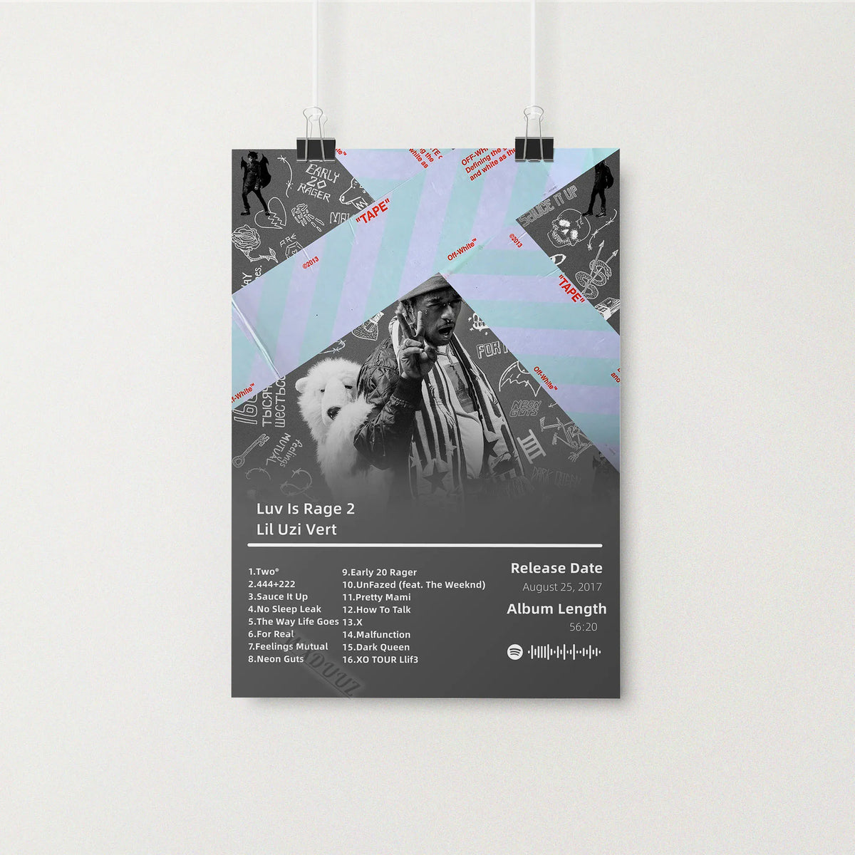 Hip Hop Music Album Poster – Canvas Wall Art Print