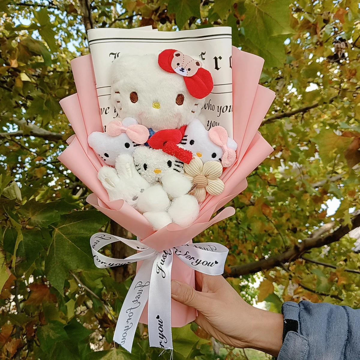 Hello Kitty Plush Bouquet Rose Flower Gift