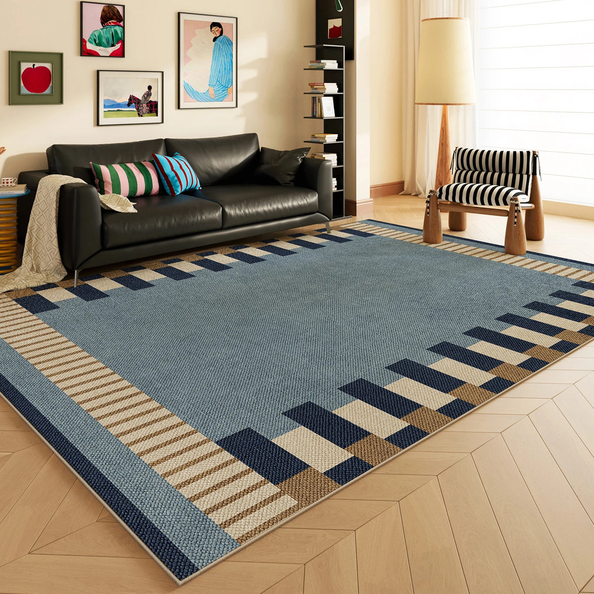 Dopamine Retro Large Area Rug – Living Room, Bedroom & Sofa Mat