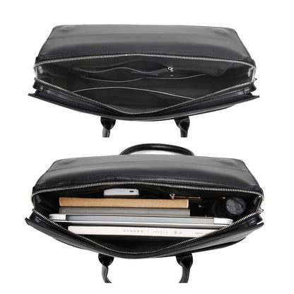 Men's Leather Briefcase Alligator Texture Business Bag