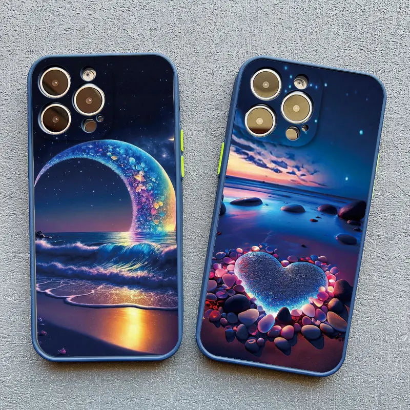 Starry Night Beach Art iPhone Case – iPhone 11 to 17 Series