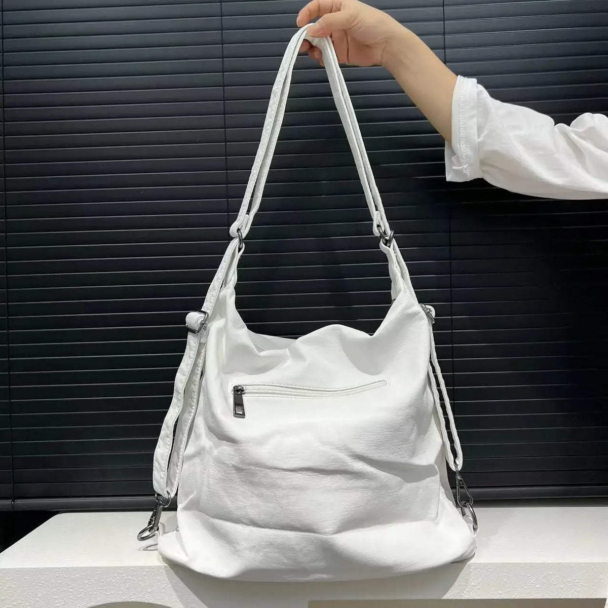 Women's Fashion Multi-Pocket Motorcycle Shoulder Bag