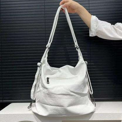 Women's Fashion Multi-Pocket Motorcycle Shoulder Bag