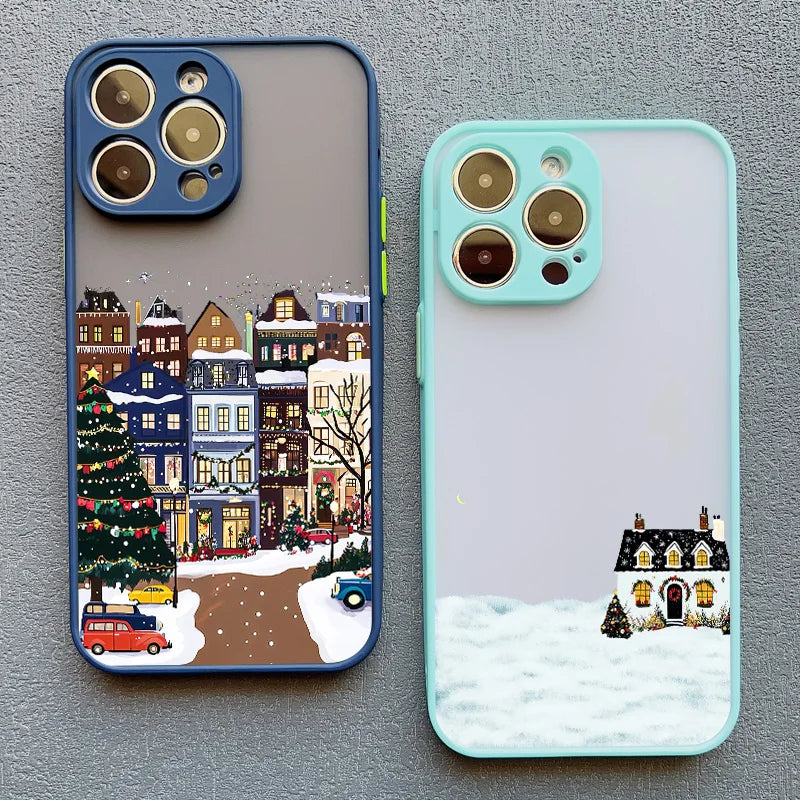 Christmas Snow Village iPhone Case – Winter Holiday Phone Cover