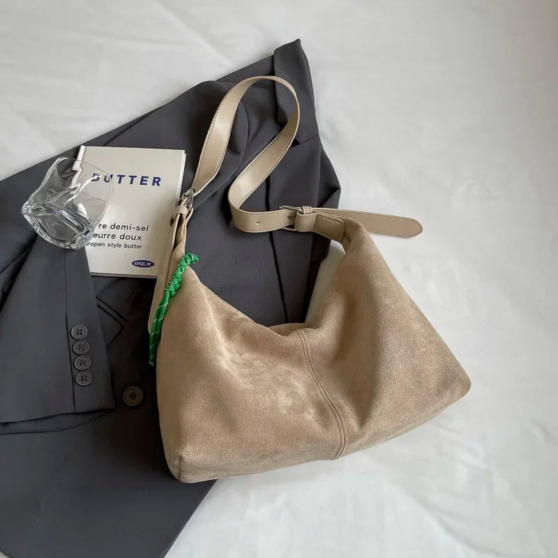PU Leather Hobo Shoulder Bag – Women's Y2K Korean Style Handbag
